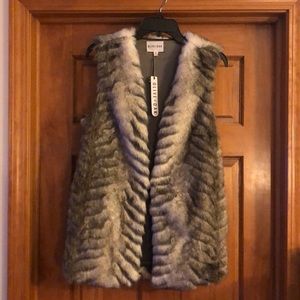 Faux fur vest